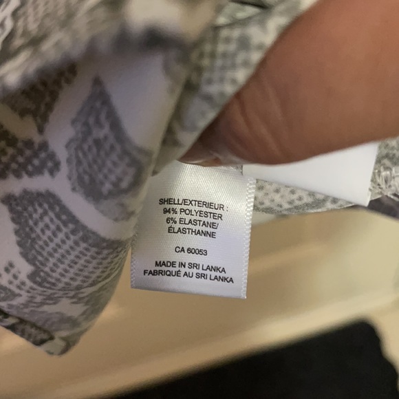 🐍 JNY Women's Snakeskin Grey Midi Dress | NWT - Picture 8 of 9